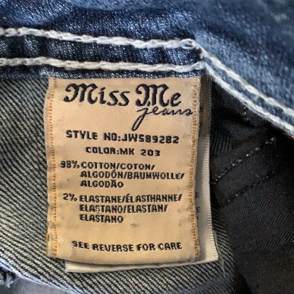 Miss Me Blue Jeans Boot Cut, 27 - Picture 9 of 10